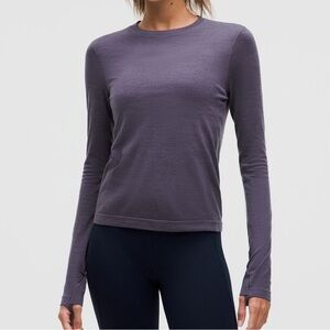 Lululemon Athletica Purple Fitted Long Sleeve Tee